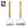 Brosse chien poils morts bambou - TLK25131