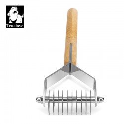 Brosse chien poils morts bambou - TLK25131