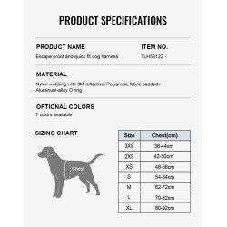 Harnais pour chien Truelove Alaska + FLOWER - TLH58122