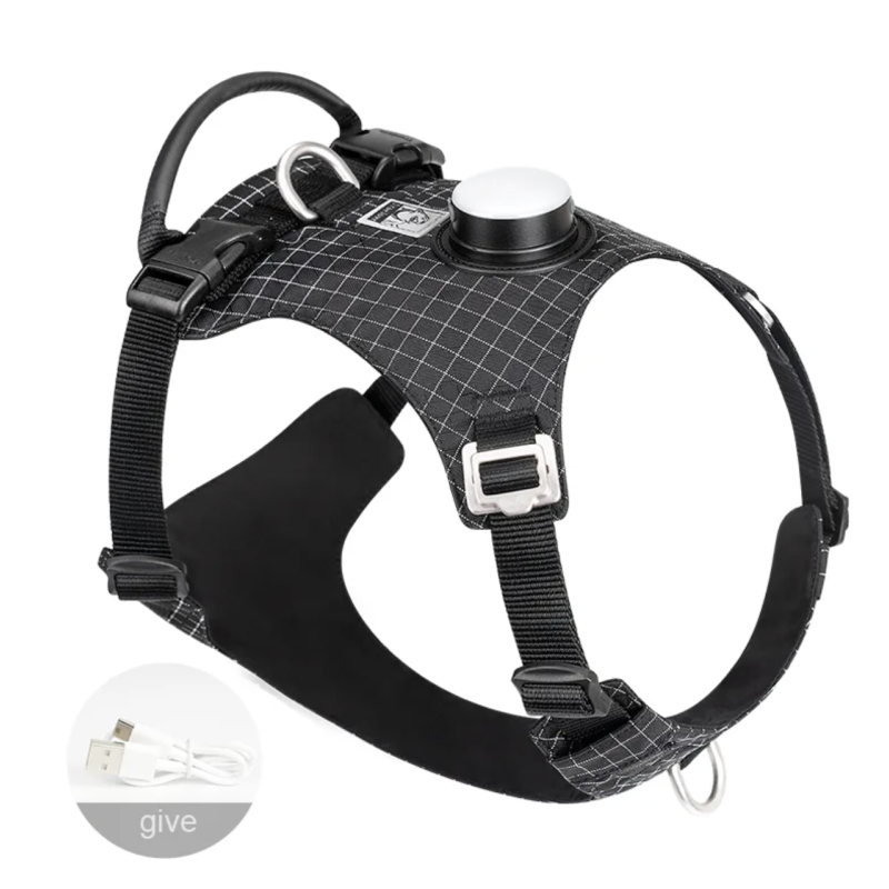 Harnais pour chien High-Tech Truelove avec Lumière LED et Support pour Tracker GPS - TLH6771