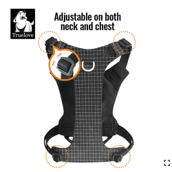 Harnais pour chien High-Tech Truelove avec Lumière LED et Support pour Tracker GPS - TLH6771