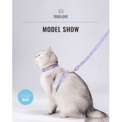 Ensemble Harnais pour chien et Laisse pour chien Truelove pour Chats - TLH3912
