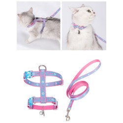 Ensemble Harnais pour chien et Laisse pour chien Truelove pour Chats - TLH3912