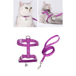 Ensemble Harnais pour chien et Laisse pour chien Truelove pour Chats - TLH3912