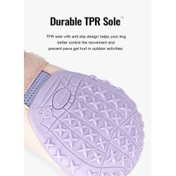4 Chaussures Extérieures pour chien Truelove en Maille Respirante et Cuir - TLS3962